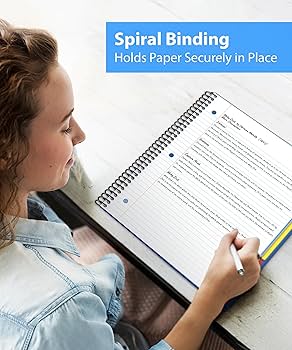 Amazon.com : Dunwell 3-Subject Spiral Notebook College Ruled